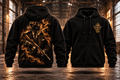 THE ENFORCER – N95 Hoodie · Vorverkauf – Rückseite und Vorderseite
