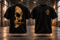 SKULL Bronzegold – Rückseite und Vorderseite
